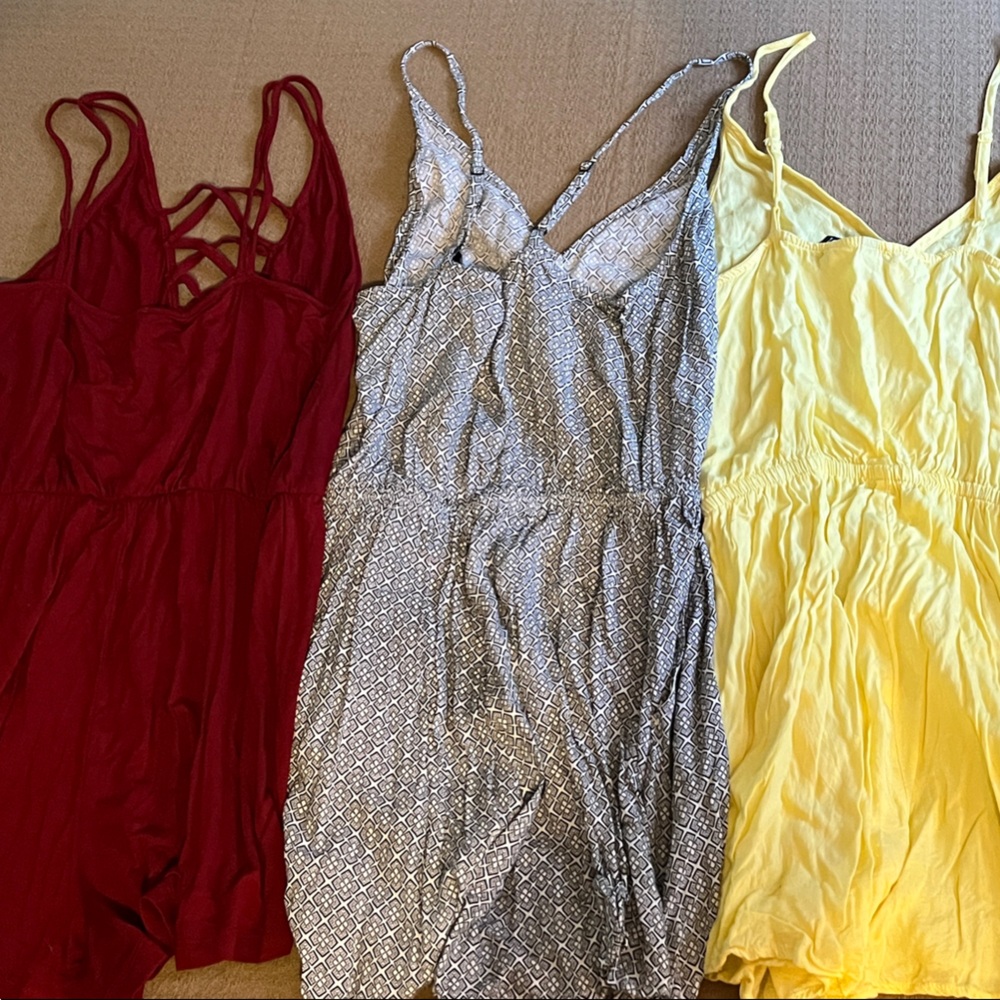 H&M Women's Romper Set - Wine, Gray (black and white), Yellow - Picture 4 of 5